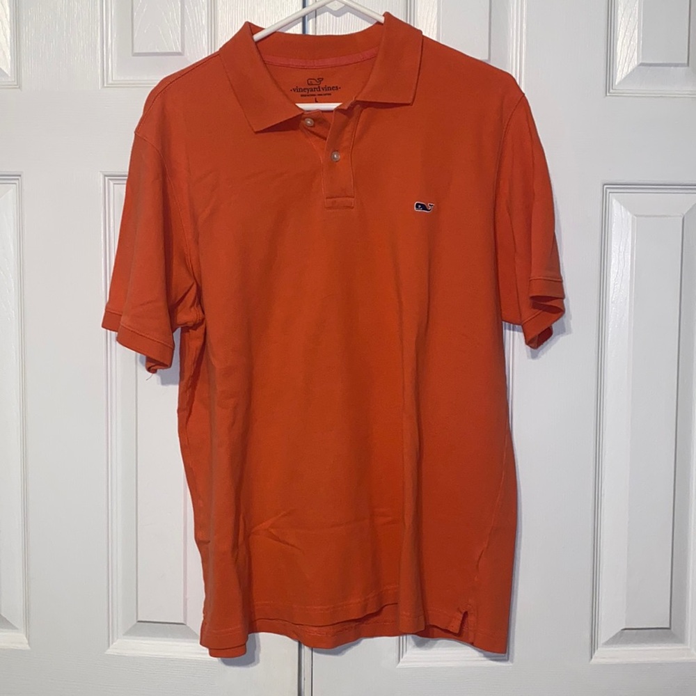 Vineyard Vines Men’s Orange Polo Shirt